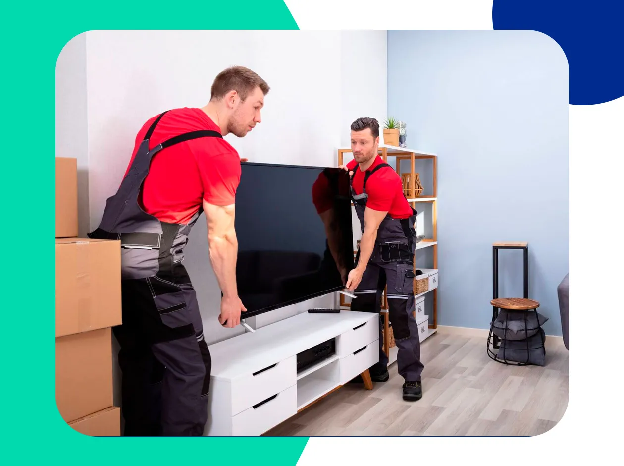 Movers loading a truck at a villa in Dubai Hills Estate
