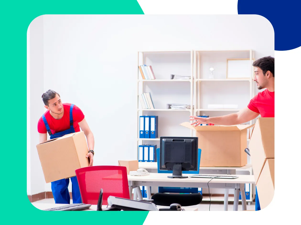 Movers loading a truck at a villa in Mirdif Dubai